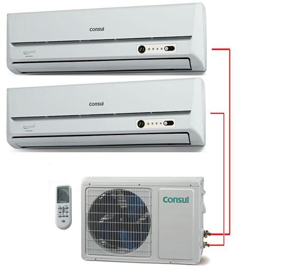 Ar Condicionado Bi Split 2x9000 Btus Frio 220v Consul Bem Estar